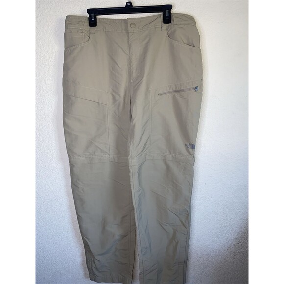 The North Face Men Convertible Paramount Cargo Brown Outdoor Hiking Pants XL - Picture 1 of 14